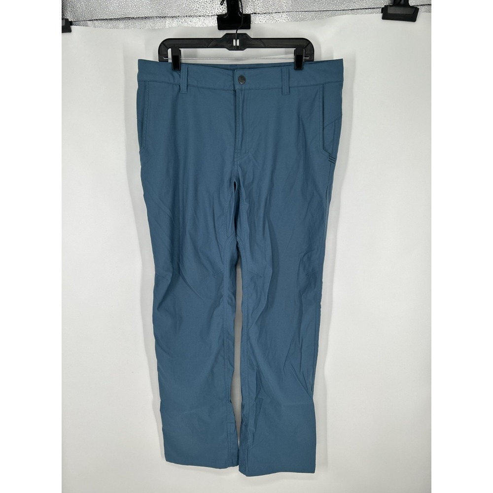 Stio Coburn Pants Mens 36x32 36R Blue Straight Leg Stretch Outdoor Hiking Chino